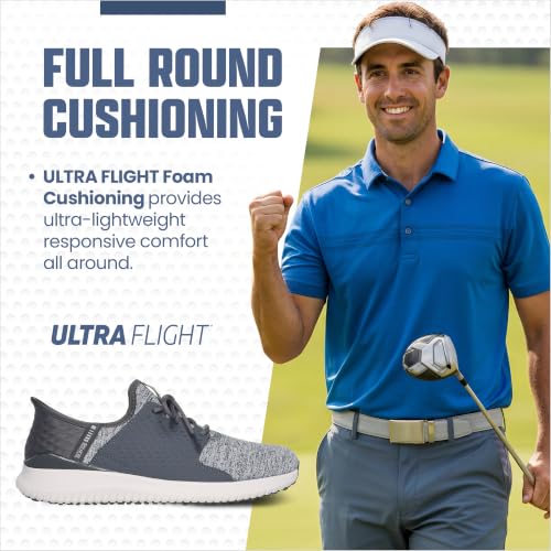 Image of Skechers Men's Max 2 Rover Relaxed Fit Slip-in Golf Shoe | Golf, Slip-ins, Relaxed Fit, Goga Max, Ultra Flight, Water Repellent, Breathable, Lightweight