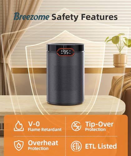 Breezome MG31QN Space Heater, Portable Electric Heaters For Indoor Use thumb #7