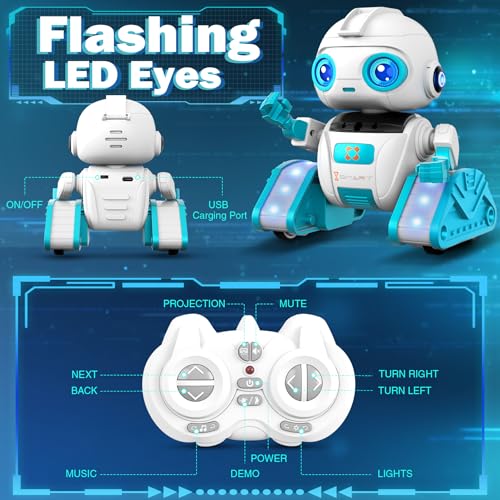 Robot Juguetes Niños - Robot NiñOs Recargable con Proyector Estrellas Infantil|Sensor De Gestos|MúSica - Juguetes NiñOs 3 4 5 6 7 Años - Robots Regalo NiñOs y NiñAs de 8 9 10 11 12 Años 2 Robot Juguetes Niños - Robot Niños Recargable Con Proyector Estrellas Infantil|sensor De Gestos|música - Juguetes Niños 3 4 5 6 7 Años - Robots Regalo Niños Y Niñas De 8 9 10 11 12 Años