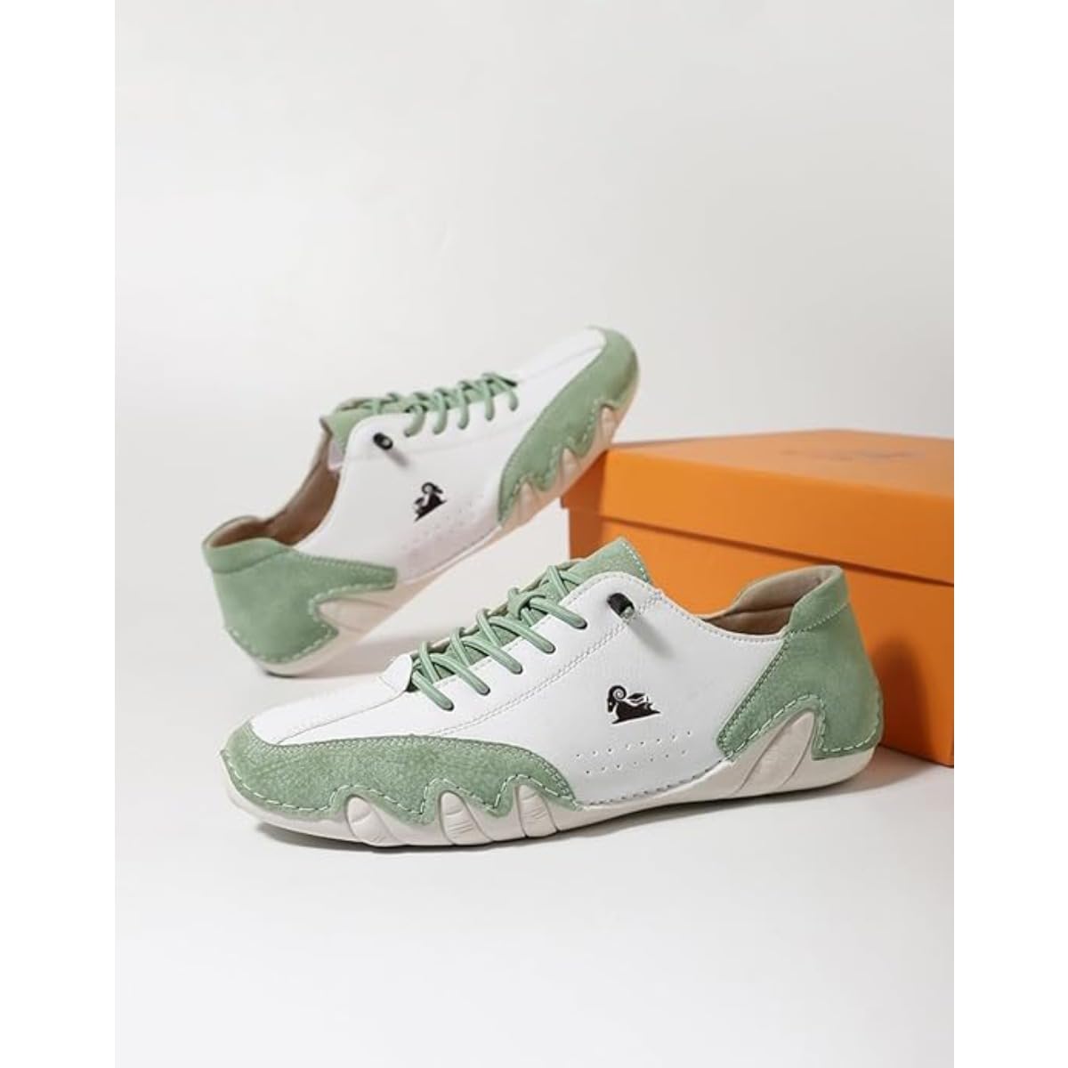 Handgefertigte Leder-Low-Top-Wanderschuhe für Herren und Damen