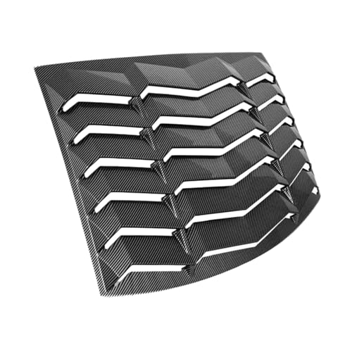 Carbon Style in Snake Print Style Rear Window Wind-Shield Louver Compatible for Dodge Charger 2011-2021 for All Weather ABS