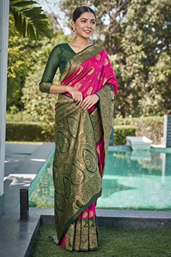 Image of Glory Sarees Women's Banarasi Silk Saree With Blouse Piece (Rich Silk101 Parent)