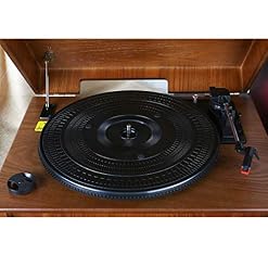 LP Portable Turntable Vintage electricrecord Player Lecteur CD Radio Bluetooth Tourne-Disque 3 Vitesses avec Haut-Parleur intégré Marron - Les Beatles, Paul McCartney, John Lennon, RIngo Starr, George Harrison LP Portable Turntable Vintage electricrecord Player Lecteur CD Radio Bluetooth Tourne-Disque 3 Vitesses avec Haut-Parleur intégré Marron – Image 2