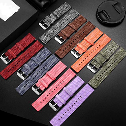 Compatible With Samsung Galaxy Watch 46Mm Bands&Gear S3 Frontier Classic Smartwatch Band，22Mm Woven Fabric Strap Replacement Watch Band Compatible With Samsung Galaxy Watch 46Mm Band Purple #TOP3
