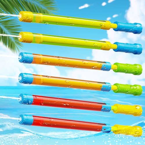 Fortnite Nerf Gun Water Blaster Toy - 16.5'' Bulk Squirt Gun Pool Toys for Kids & Adults, 6 PCS Water Soaker Guns for...