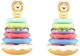 Toyvian 2 Peças Kidcraft Playset Brinquedos Para Crianças Brinquedos De Empilhamento Para Crianças Brinquedos Educativos Para Bebês Brinquedos Educativos Para Crianças Brinquedos Infantis