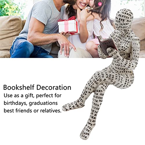 Resin Reading Woman Figurine, Modern Abstract Women Sculpture, Durable Material, Ideal for Home Decoration (F) - Image 2
