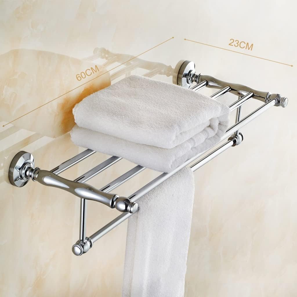 Towel Rails, Bathroom Towel Rack Wall Mounted Towel,Towel Rack All Bath Towel,Toilet Hanger,Bathroom Hardware,Bathroom Wall Mount Shelf/60Cm/a