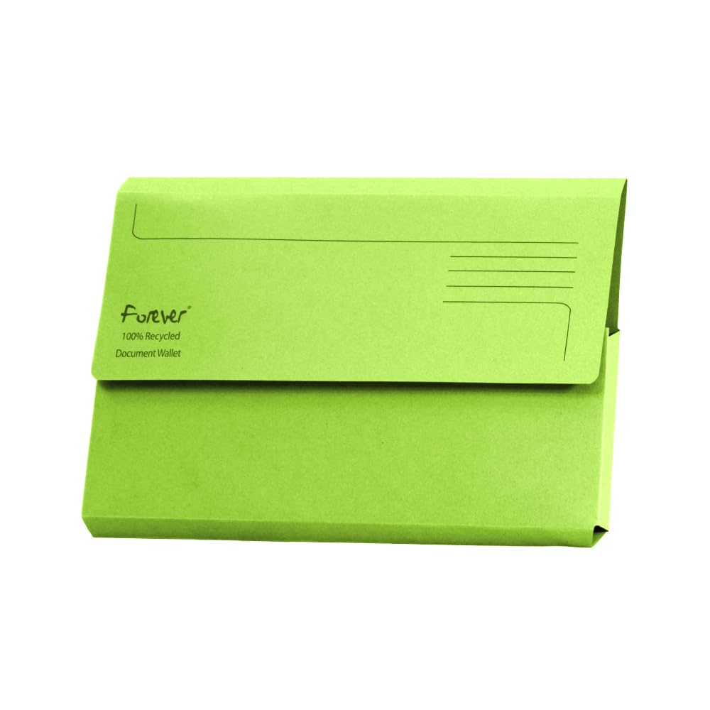 Exacompta Forever Document WalletsPerfect For Storing DocumentsRecycled 290 Gsm Board34.5 X 24.5 Cm In Size - from B&Q