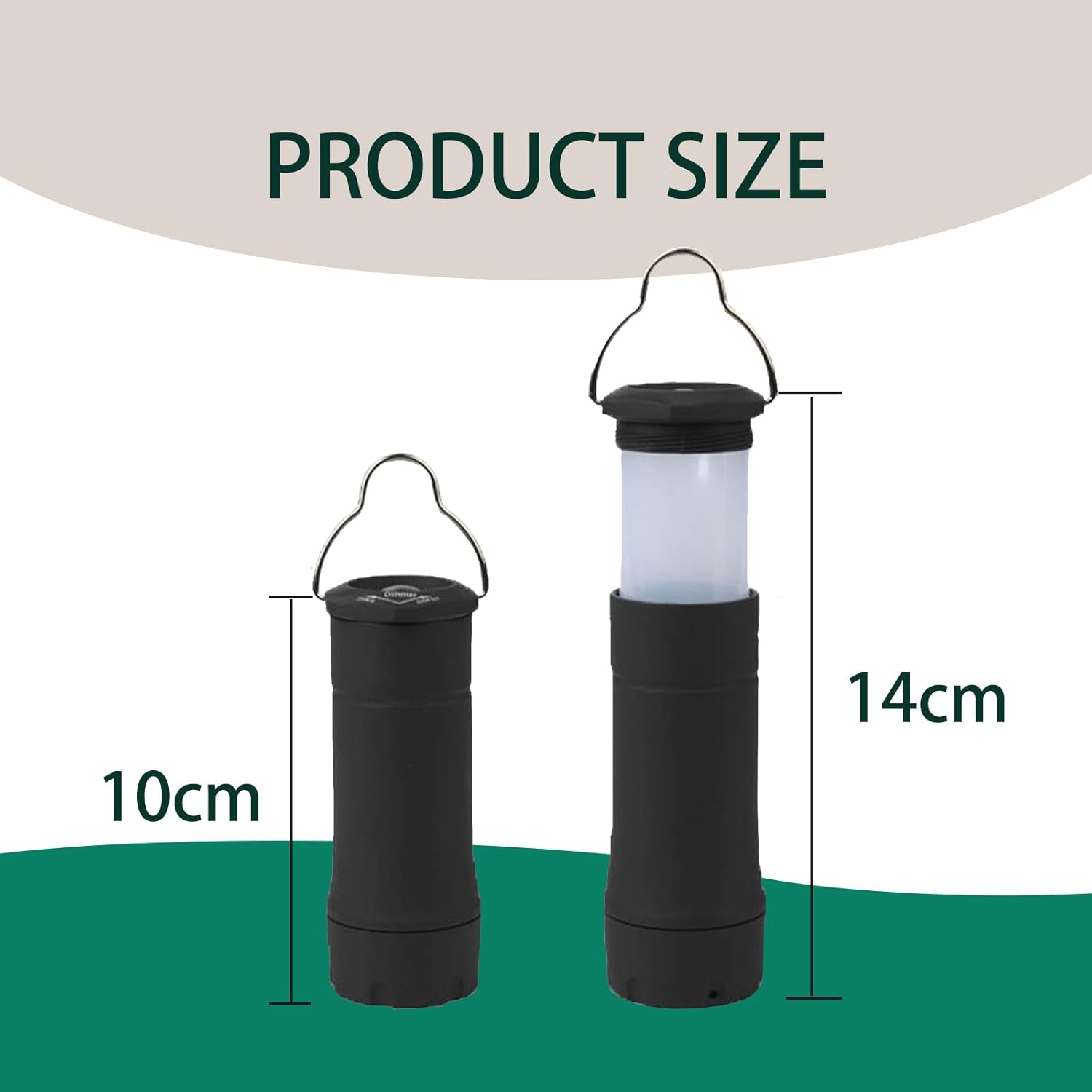 Lantern and Flashlight Combo 2-in-1 Mini Lanterns and Flashlights with 3 Modes Portable Outdoor ,for Power Outages, Camping Equipment Supplies Survival Kits Battery Powered Operated Lanterns Lamp - - 