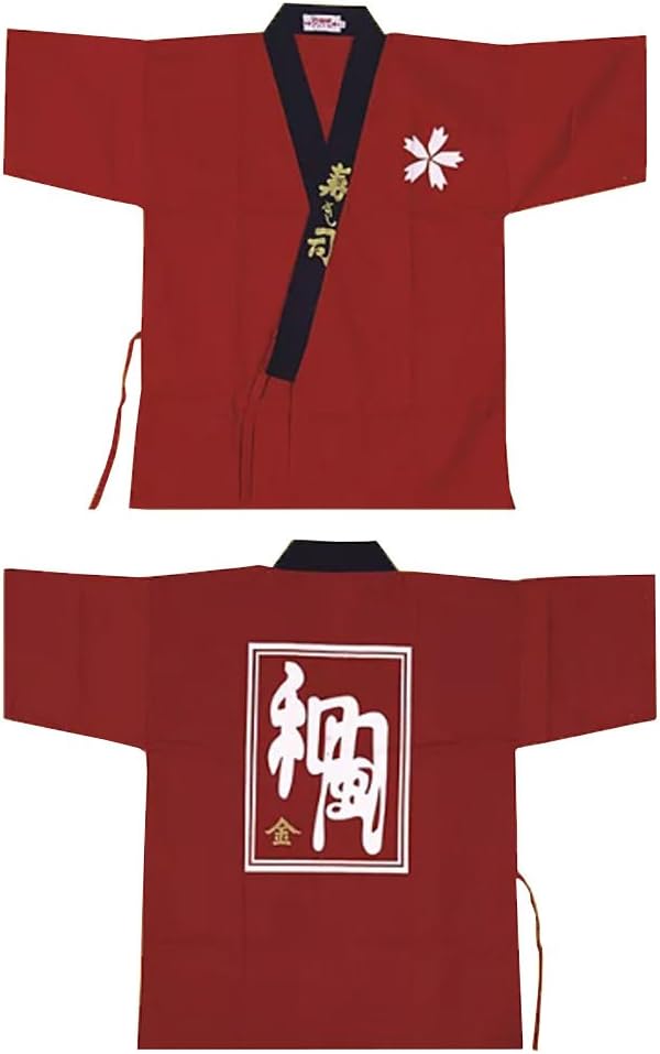 Japanese Restaurant Sushi Chef Coat Uniforms Kimono Waiter Clothes Half Sleeve Uniform Jacket Sushi Workwear Kimono Cardigan Izakaya Chef Service F44