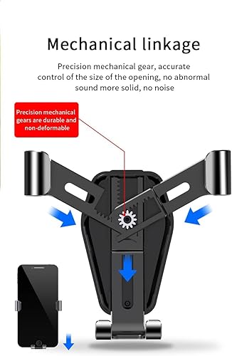 Miniatura 3 de Soporte de teléfono para automóvil, soporte de teléfono para parabrisas de automóvil, ventilación de aire, universal, manos libres, soporte para