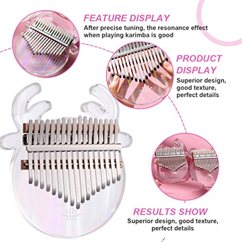 BIENKA 1 Set Kalimba Pouce Piano Belle Bois Acrylique Clair 17 Touches Mini Mbira Doigt Piano for Enfants Adultes… - Les Beatles, Paul McCartney, John Lennon, RIngo Starr, George Harrison BIENKA 1 Set Kalimba Pouce Piano Belle Bois Acrylique Clair 17 Touches Mini Mbira Doigt Piano for Enfants Adultes… – Image 7
