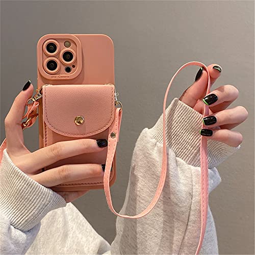 Étui en cuir rose pour iPhone X avec housse en silicone de protection