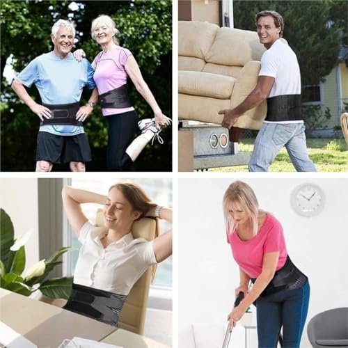 Ceinture de soutien lombaire XXL de haute résistance avec sangles de décompression ajustables - 6