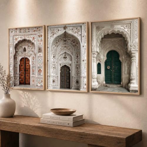 Image of kotart Indian Art Traditional Paintings for Living Room | Framed Wall Painting for Home Room Bedroom Office Wall Decor| Wall Poster With frames Set of 3 (13X17 inch)
