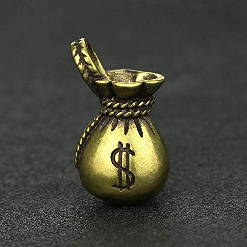 Gpzj Vintage Kupfer Geldbeutel Schlüsselanhänger Hängende Anhänger Schmuckstück Glücksdollar Geldbeutel Figuren Ornamente Home Schreibtisch Dekorationen Kunstsammlung Cover