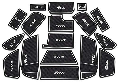 Tapis De Rainure Anti-Poussière Pour Porte-Gobelets Ford Focus RS ST 2015-2017 – Accessoires Intérieur Voiture Personnalisés, Antidérapants Et Faciles à Nettoyer