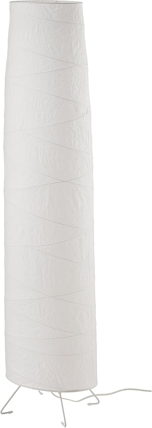 IKEA Vickleby (404.844.87) Handmade Rice Paper Shade White Floor Lamp, White 54 in. (136cm)