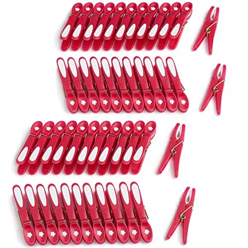 culiclean Clothes Pegs for Washing Line, Strong Soft Grip Washing Pegs Flower