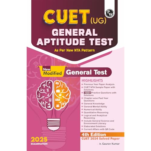 PW CUET (UG) General Aptitude Test 2025-26 Chapterwise & Topicwis...