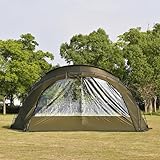 TOMOUNT 大型 シェルターテント 75Dナイロン 超軽量 ドームテント 高220CM アルミポール 3~4人用 自立式 アウトドア 【TPUドア + メッシュドア】煙突穴付き 多機能 キャノピー 4シーズン適用 簡単設営 【MOON-XG Ver.2.0】 (MOON-XG Ver2.0 専用 大型 TPUドア)