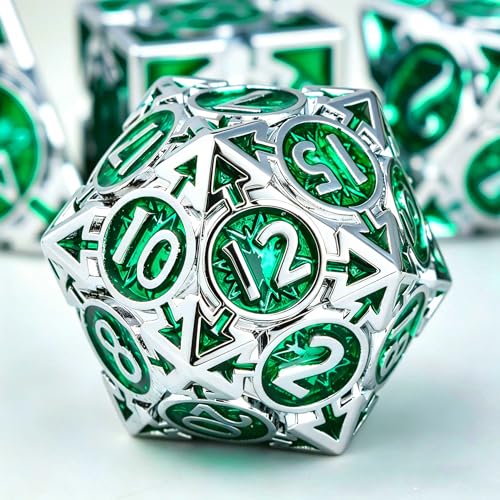 Juego de dados D y D de metal RULE DICE el regalo raro para fans de D&D