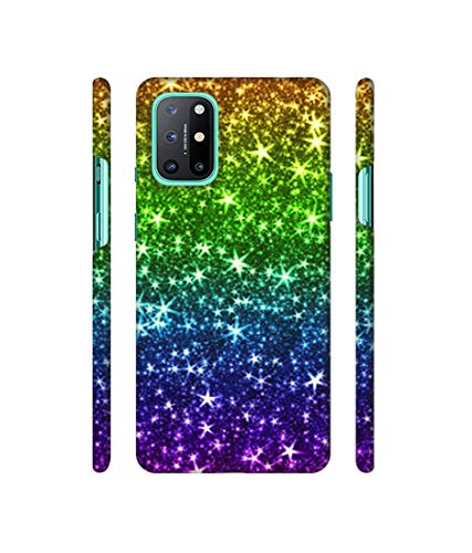 Image of Amazon Brand - Solimo Designer Multicolor Stars 3D Printed Hard Back Case Mobile Cover for OnePlus 8T
