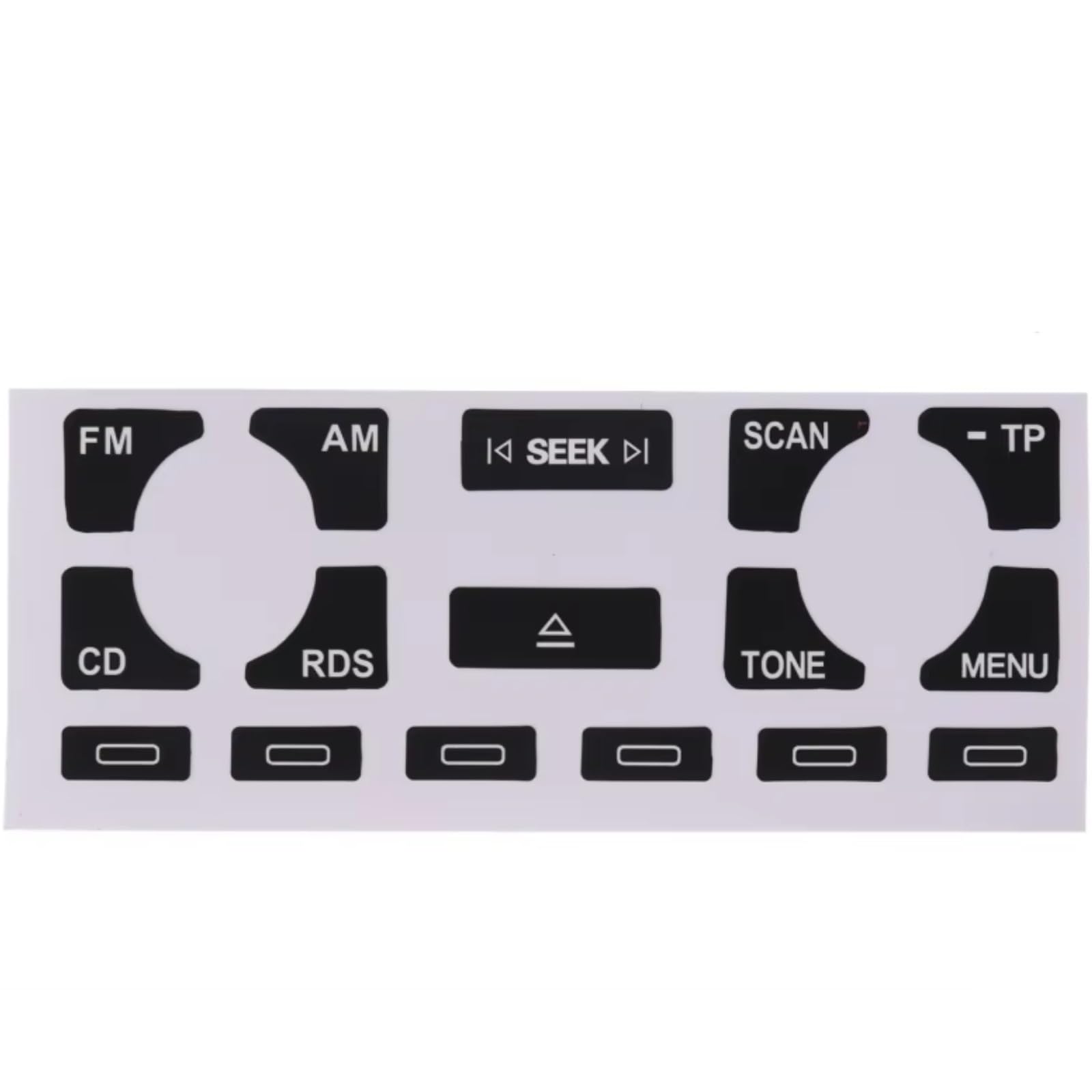 Repair Compatible with for A3 8L 1996 1997 1998 1999 2000 2001 2002 2003 Stereo Worn Peeling Button Repair Decals Stickers Decoration