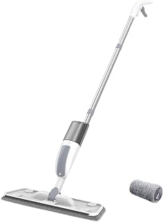 Spray Mop - Dry Wet Home Cleaning Tool with Washable Pad, Floor Mop for Kitchen Home Tile Laminate Apartment Bathroom, Easy Spray Cleaning Pug System, Household Floor Care Tool