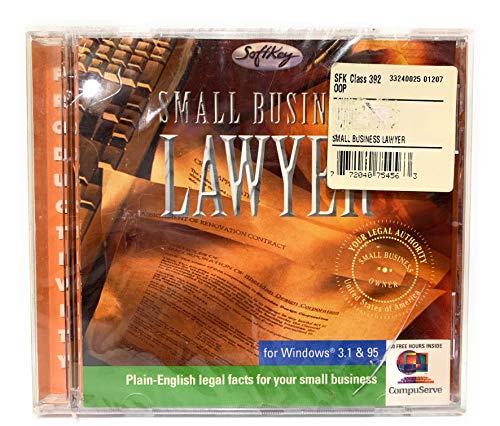 Small Business Lawyer Cd-rom Software By Softkey