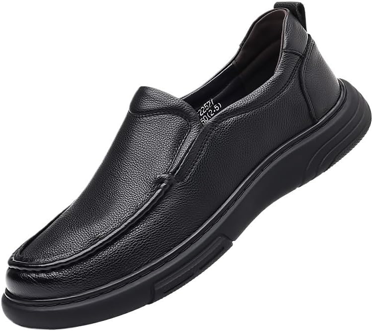 Men's Slip On Oxford Dress Shoes Soft Loafers Men Lightweight Driving Soft Toe Uniform Dress Work Shoe