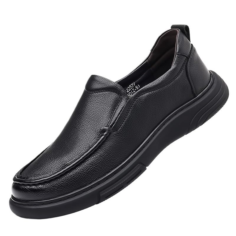 Men's Slip On Oxford Dress Shoes Soft Loafers Men Lightweight Driving Soft Toe Uniform Dress Work Shoe
