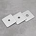 YINETTECH Pack of 30 Zinc Plated Steel Square Washer M8 M10 M12 50x50x3mm Thickness Square Plate Washer Use for Construction Plumbing Electrical Automotive