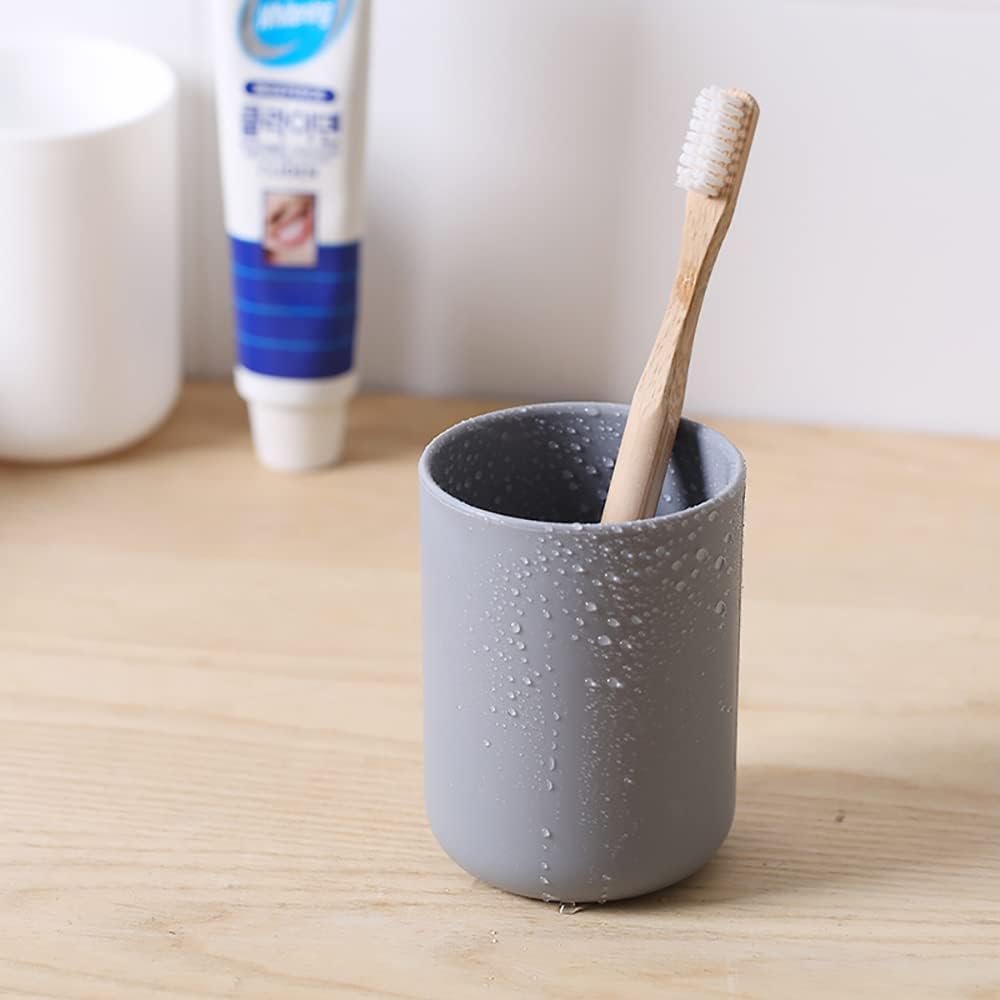3 PCS Bathroom Tumbler Cup Toothbrush Holder Unbreakable Drinking Cups