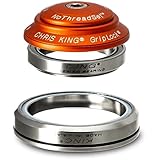 クリスキング(Chris King) DropSet 3 Matte Mango インテグラル規格対応 Upper Bearing：IS41/28.6 45°/45°Lower Bearing：IS52/40 36°/45° 1-1/8" > 1.5" スチールベアリングヘッドセット