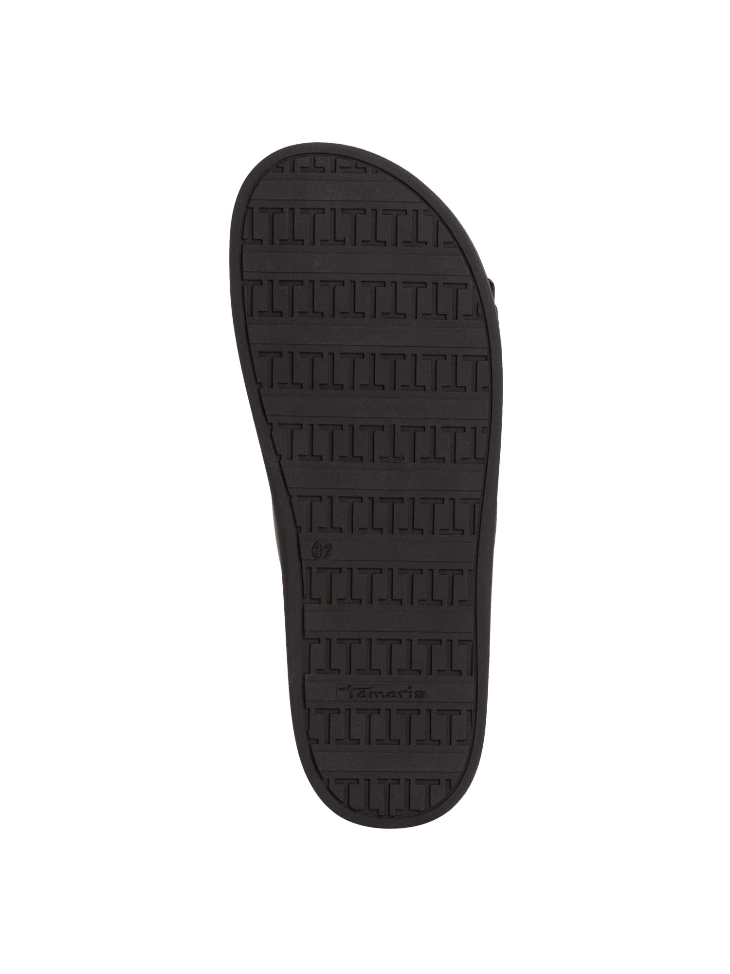 tamaris Damskie Klapki czarny TAMARIS-1-27207-42 003 BLACK LEATHER