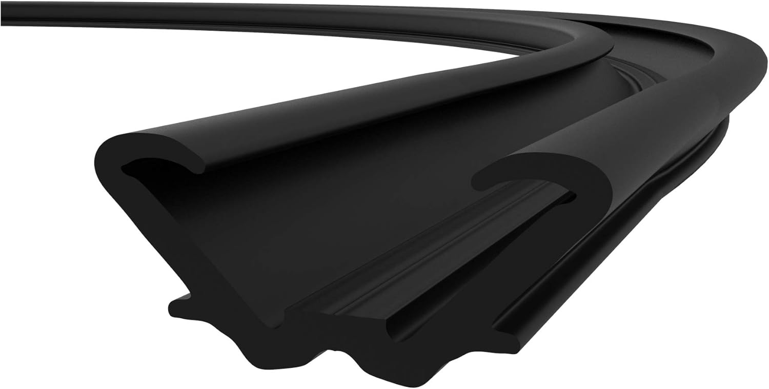 CRL Flexible Flocked Rubber Glass Run Channel for 19691971 Chevy II