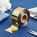 GORGECRAFT 120m*30mm Hot Stamping Foil Paper Gold Metallic Paper & Foil Heat Transfer Foil Paper Elegance Printer Craft Paper for Leather Bronzing Machine PU Heat Transfer Anodized Gilded