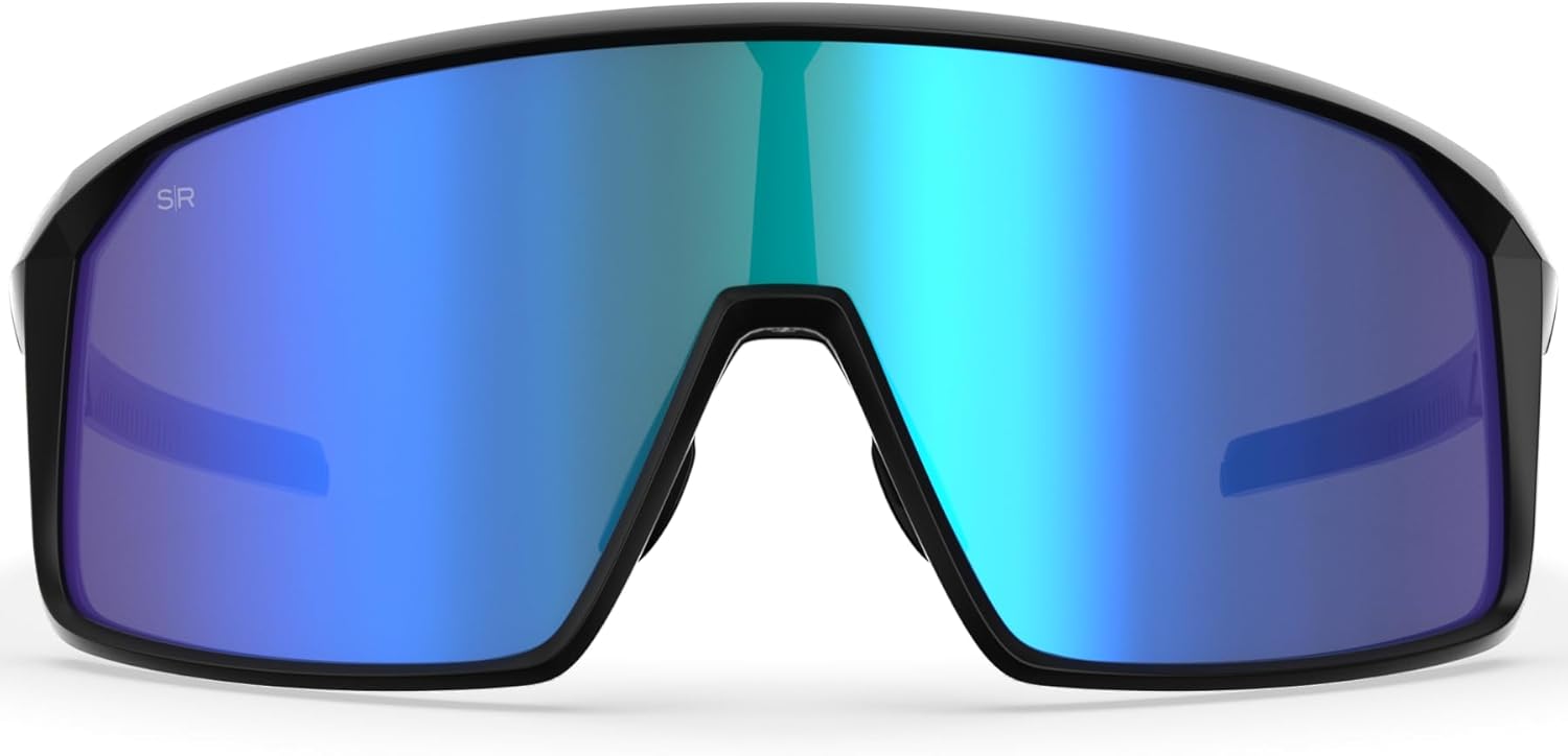 Shady Rays Rival Mens | Single Lens Shield Panoramic Polarized Sunglasses