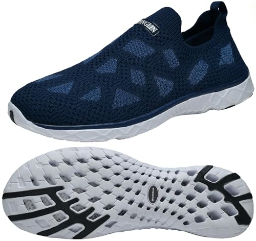 Image of Men's Quick Drying Aqua Water Shoes,3-Second Drainage & All-Terrain for Swimming,Hiking,Yoga
