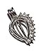 Gem Shell Style Bead Cage - Old School Geekery Brand Jewelry Making Supplies - Hollow Silver Plated Bead Cage Pendant