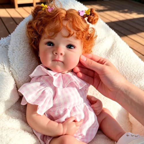 Muñeca Reborn bebé silicona 18 in niña realista miniatura 1