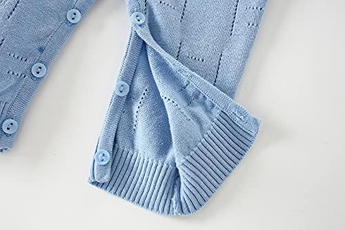 Baby Infant Boy Girl Peter Pan Collar Knit Sweater Romper Outfit Clothes One-Piece Coverall Baby Clothing Jumpsuit - Image 9