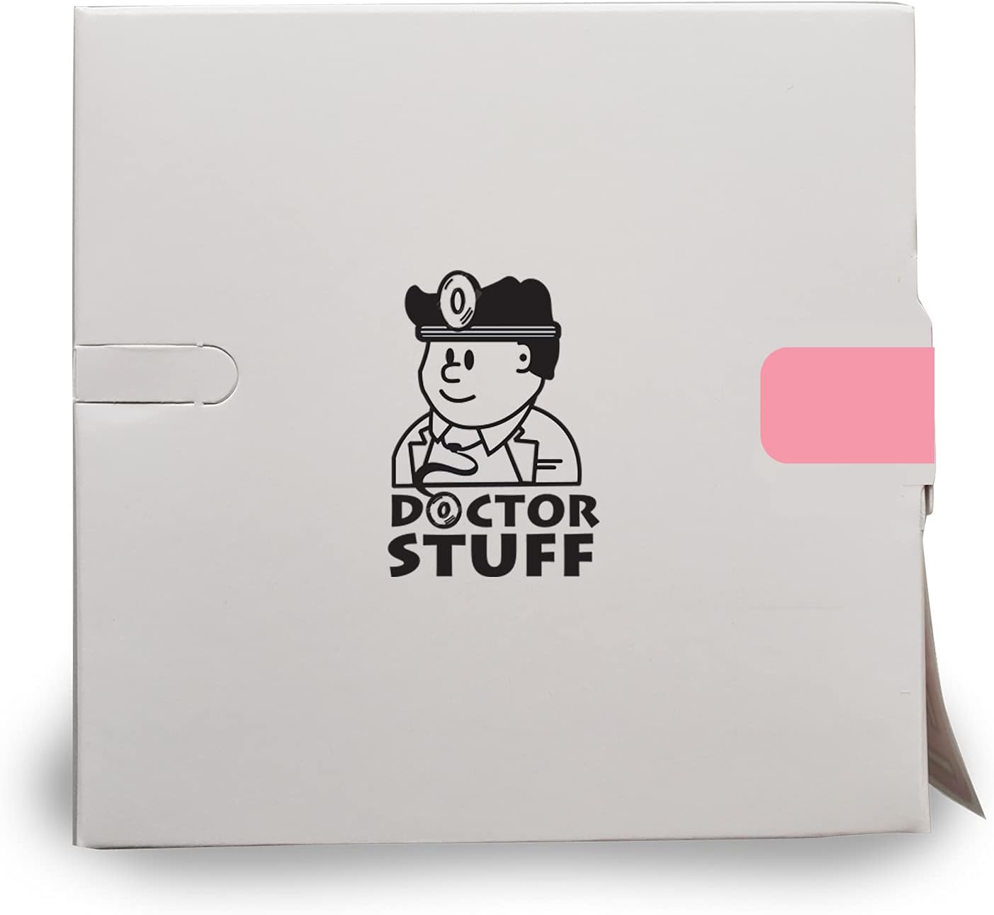Doctor Stuff - Solid Color File Folder Labels, Barkley Series, Laminated Solid Pink Stickers, 1/2" x 1-1/2", Roll of 500 Labels