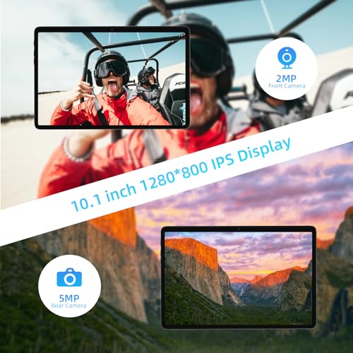 Image of kinstone 10.1 inch Android Gaming Tablet - 6GB RAM 128GB ROM Expandable 1TB, MTK8183 Octa-Core 2.0GHz, 1280x800 HD Display, Dual 5MP Cameras, 6000mAh Battery, 2.4 /5G WiFi, Bluetooth 5.0, Gray