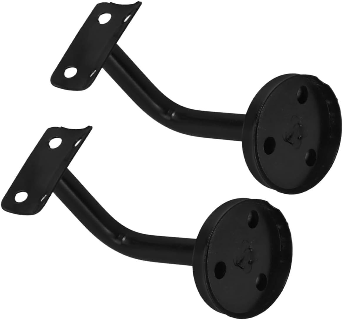 jojofuny 2pcs Staircase Handrail Bracket Decorative Stair Brackets for Railing Indoor Outdoor Step Support