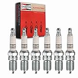 6 pc Champion Platinum Spark Plugs compatible with Ford Mustang 3.8L 3.9L V6 1998-2004 Ignition Wire...