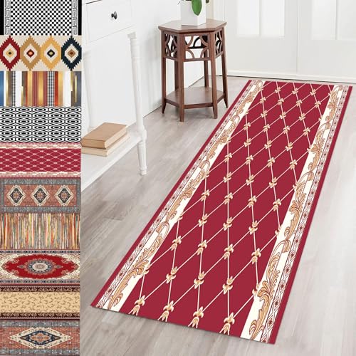 Alfombra pasillo lavable moderna antimanchas gris 60x130 2