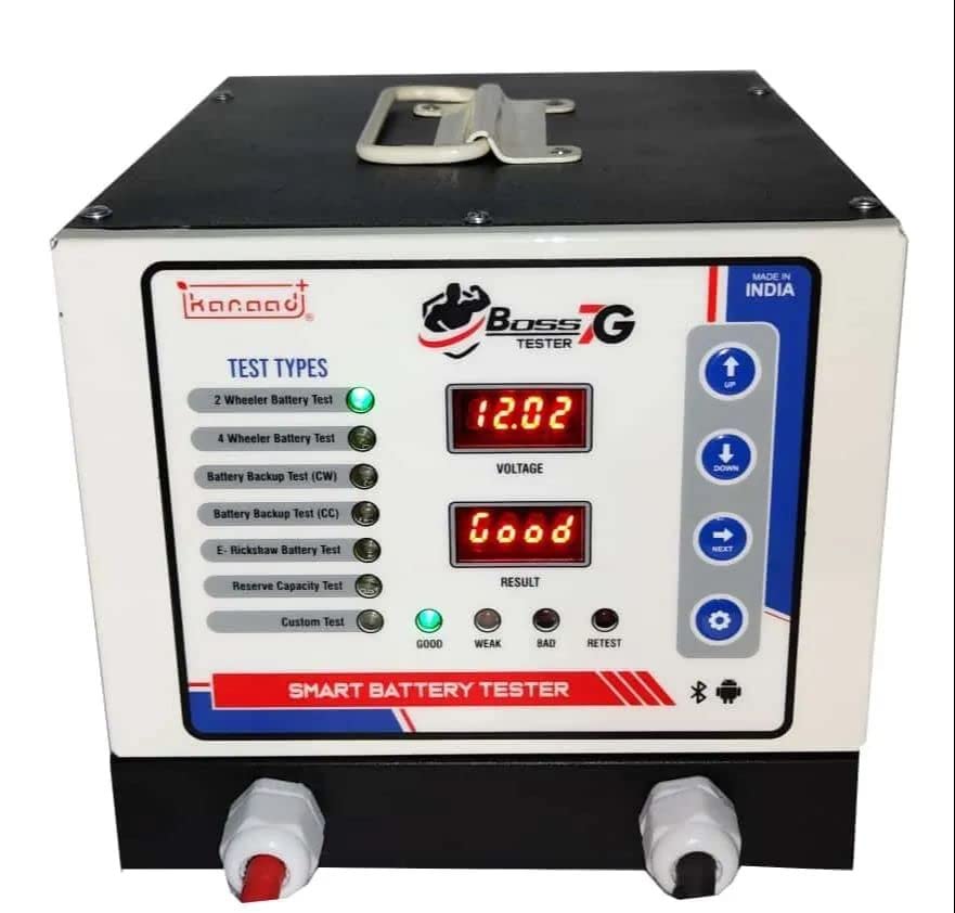 Boss Tester 7G with Bluetooth Printer for 2 Wheeler, 4 Wheeler, Battery Backup Test, E-Rickshaw Capacity Test, Reserve Capacity test | Blutooth Connectivity (Boss Tester without Printer)-picture-22